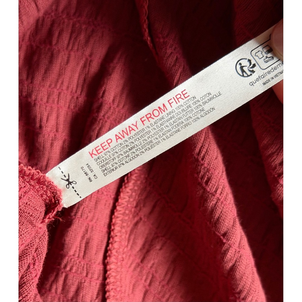 Free People Beach Maxi Skirt Alaina Pull On Red Pear Small - Picture 8 of 9